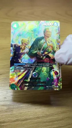 One Piece TCG Roronoa Zoro PRB02-006 Rare SP English - Image 2