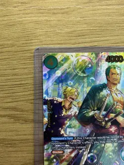 One Piece TCG Roronoa Zoro PRB02-006 Rare SP English - Image 3