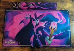 Maleficent Bidding Her Time Disney Lorcana Official TCG Playmat Accessory - Image 1