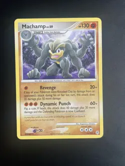 Machamp Lv.59 Rare Non Holo 31/130 Diamond & Pearl Pokemon Card NM - Image 1