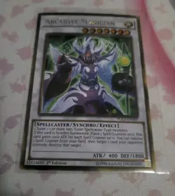 Arcanite Magician PGL3-EN060 Premium Gold: Infinite Gold 1st Edition - Image 1