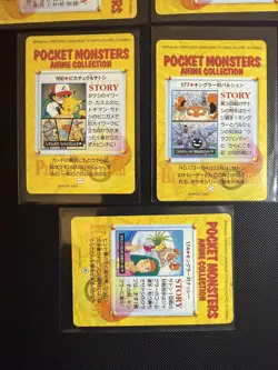 x 5 Pokemon Bandai Carddass Vending Series Cards Anime Pocket Monsters Bundle - Image 4