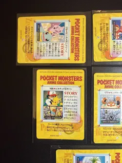 x 5 Pokemon Bandai Carddass Vending Series Cards Anime Pocket Monsters Bundle - Image 5