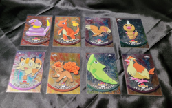 Pokemon Topps Chrome Cards x8 -Pre Owned- 2000 Chrome Base Set - Image 1