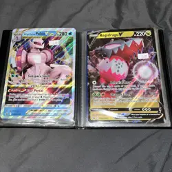 Pokemon Sword Shield Oversized Jumbo Card Binder 12 DAMAGED jumbo card included - Image 3