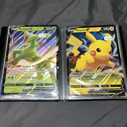 Pokemon Sword Shield Oversized Jumbo Card Binder 12 DAMAGED jumbo card included - Image 4