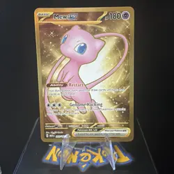 Pokemon TCG Scarlet & Violet Mew EX 205/165 Holo Hyper Rare Non-Metal Card - Image 1