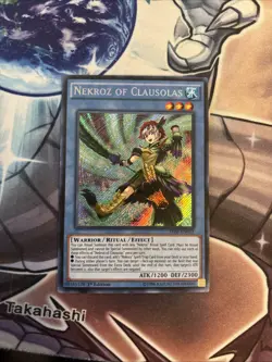 (YCL) Yugioh Card Nekroz of Clausolas THSF-EN013 SECRET RARE 1st Edition VLP - Image 1