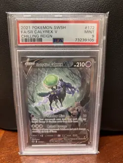 Pokemon PSA Graded Card Lot Calyrex V, Charizard V, Umbreon, Swablu, Rhyhorn - Image 1