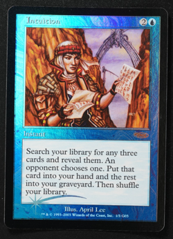 Intuition Foil Magic Card Judge Reward Promo MTG Reserved List - Image 1