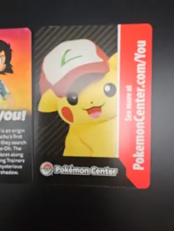 LOT 2 Pokemon Center & I Choose You Cards From Ash's Pikachu I Choose You Promo - Image 3