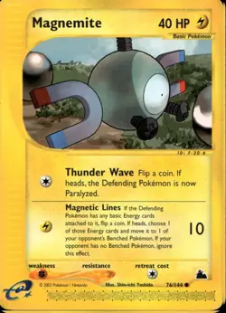 Magnemite 76/144 Common WOTC Skyridge Pokemon - Image 1