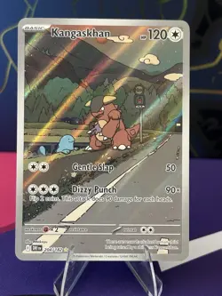 Pokemon Kangaskhan 204/182 Sv10 Destined Rivals Illustration Rare Holo - Image 1