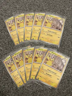 10x Pikachu At The Museum, Pokemon X Natural History Museum Jumbo Promo Card NEW - Image 1