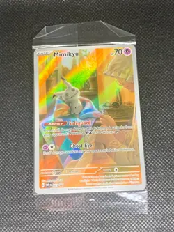 Mimikyu SVP075 - Paldean Fates ETB Promo Pokemon Card - Sealed - Image 1