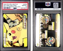 PSA 10 2025 CERT TENTACRUEL/PORYGON 2004 POKEMON JPN E BATTLE FRLG PIKACHU #A029 - Image 1