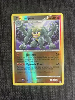 Pokemon TCG Machamp Diamond & Pearl 31/130 Reverse Holo Rare NM/LP - Image 1