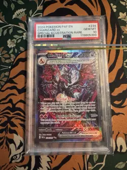 PSA 10 Charizard EX 234/091 Special Illustration Rare SIR Pokemon Paldean Fates - Image 1