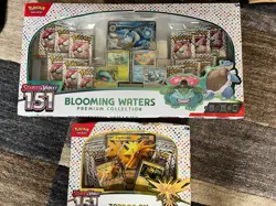 Pokemon TCG S&V 151 Blooming Waters Premium Collection Box and Zapdos EX - NEW - Image 1