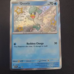 Pokemon TCG Paldean Fates Quaxly SVP 082, Quaxwell SVP 083, Quaquaval SVP 084 - Image 3