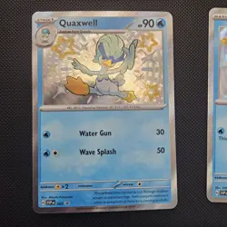 Pokemon TCG Paldean Fates Quaxly SVP 082, Quaxwell SVP 083, Quaquaval SVP 084 - Image 4