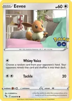 Eevee - 054/078 - Common - Near Mint - Pokemon Go - Image 1