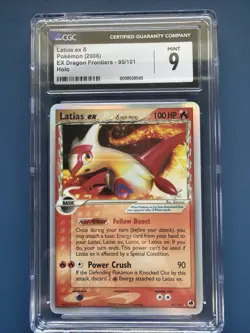 CGC 9 Latias ex (Delta Species) 95/101 Pokemon Dragon Frontiers Holo Ultra Rare - Image 3