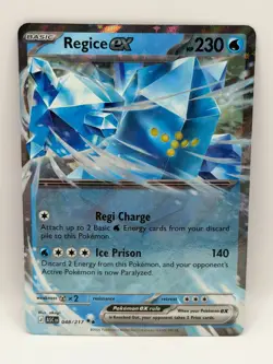 Regice ex 048/217 Ascended Heroes NM Double Rare Holo Pokemon TCG - Image 1