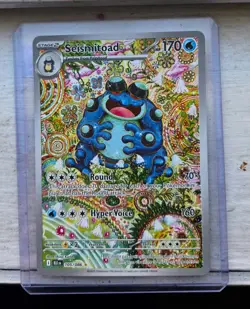 2025 POKEMON BLACK BOLT ILLUSTRATION RARE - HOLO #105/086 SEISMITOAD - Image 1