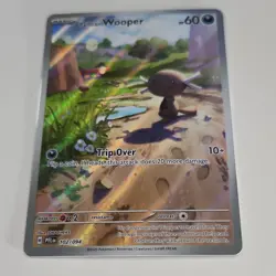 Pokemon Paldean Wooper 102/094 Phantasmal Flames Illustration Rare Holo 60 HP T… - Image 2
