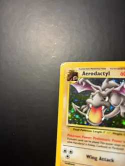 Wizards of the Coast Aerodactyl Fossil 1/62 Holo 1999 60HP Pokemon Rare - LP - Image 2