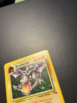 Wizards of the Coast Aerodactyl Fossil 1/62 Holo 1999 60HP Pokemon Rare - LP - Image 4