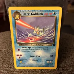 Pokemon TCG WOTC Team Rocket Dark Golduck 37/82 Uncommon Unlimited NM - Image 1