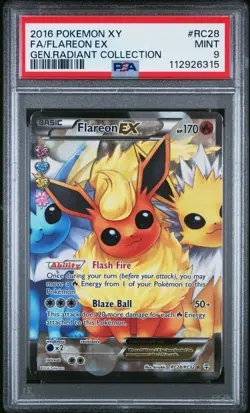 PSA 9 Flareon ex Generations Radiant Collection Full Alt Art Pokemon Card #RC28 - Image 1