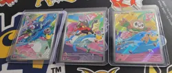 Pokemon First Partner Illustration Collection Aloloan Rowlet, Litten, Popplio - Image 1