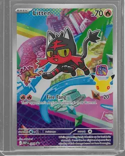 Pokemon First Partner Illustration Collection Aloloan Rowlet, Litten, Popplio - Image 3