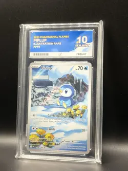 ACE 10 Piplup 098/094 IR 2025 Phantasmal Flames Pokemon TCG (NOT PSA) - Image 1