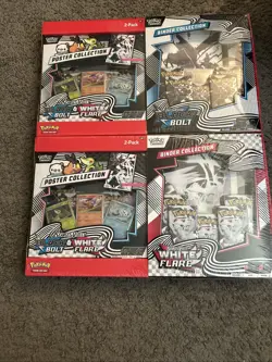Pokemon Black Bolt & White Flare Binder + Poster Collection Sams Club Bundles x2 - Image 1