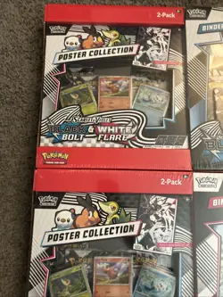 Pokemon Black Bolt & White Flare Binder + Poster Collection Sams Club Bundles x2 - Image 4