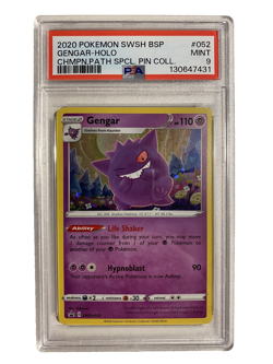 Gengar SWSH052 PSA 9 Promo Champions Path Pokemon - Image 1