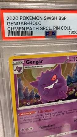 Gengar SWSH052 PSA 9 Promo Champions Path Pokemon - Image 2