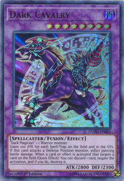 Dark Cavalry DUPO-EN002 - Ultra Rare - Moderately Played Unlimited YuGiOh! TCG - Image 1