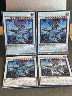 YUGIOH RED-EYES ZOMBIE DRAGON LORD MP23-EN083 1ST SECRET X4 (NM) - Image 2
