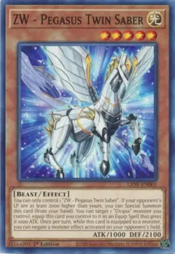 ZW - Pegasus Twin Saber - LIOV-EN001 - Common - 1st Edition - Lightly Played - L - Image 1
