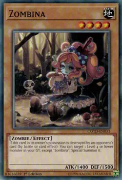 Zombina - COTD-EN033 - Common - 1st Edition - Lightly Played - Code of the Dueli - Image 1
