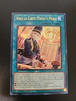 Yu-Gi-Oh! Wild Survivors - Voici La Carte (Today's Menu) WISU-EN036 - Image 1