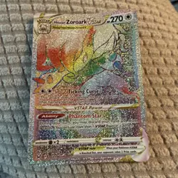 Pokemon SWSH Lost Origin 203 Full Art Hisuian Zoroark VSTAR PSA 10 Card GEM MINT - Image 1
