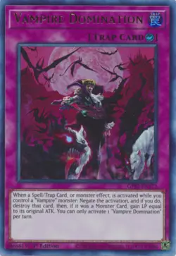 Vampire Domination - GFP2-EN172 - Ultra Rare - 1st Edition - Lightly Played - Gh - Image 1