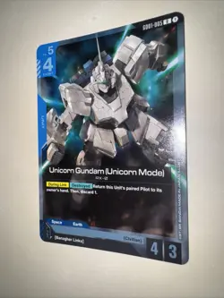 GD01-005 Unicorn Gundam (Unicorn Model) Rare Gundam Card Game TCG CCG English - Image 3