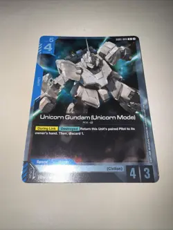 GD01-005 Unicorn Gundam (Unicorn Model) Rare Gundam Card Game TCG CCG English - Image 4